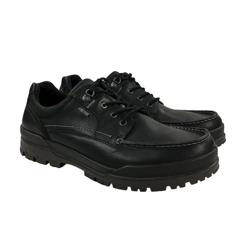 Ecco Black Leather Derby Shoes
